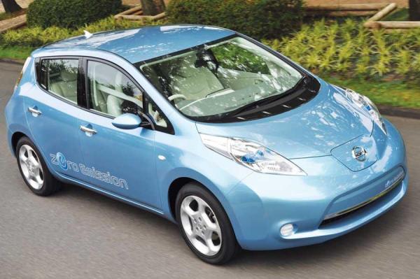 The Nissan Leaf is one of several all-electric vehicles being developed.